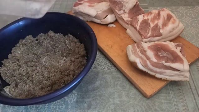 ОЧЕНЬ ПРОСТОЙ И ВКУСНЫЙ РЕЦЕПТ САЛО В СУХОМ МАРИНАДЕ #129 смотреть онлайн