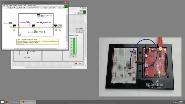 Sparkfun Inventor's Kit for LabVIEW - 10 | Photocell смотреть онлайн