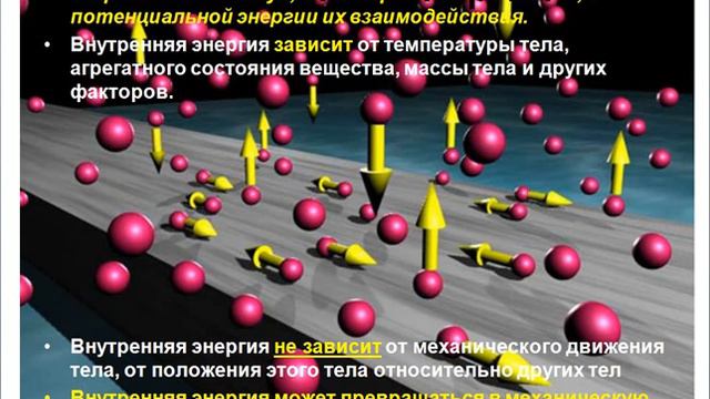 Урок 1. Внутренняя энергия. 8 класс смотреть онлайн