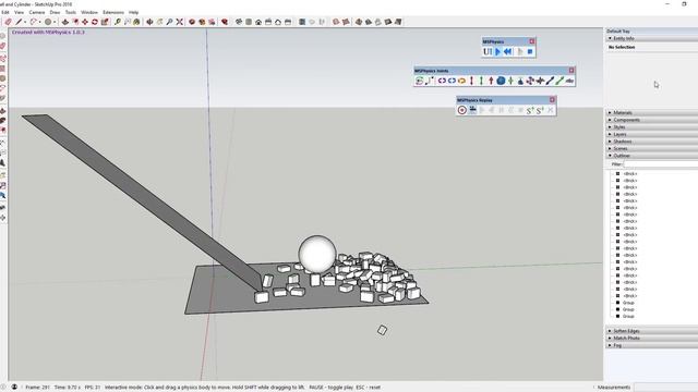 SketchUp AS A PHYSICS SIMULATOR? MSPhysics for SketchUp смотреть онлайн