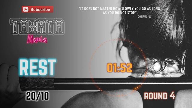 TABATA Song 4 Min Workout w/ Timer - by TABATAMANIA смотреть онлайн