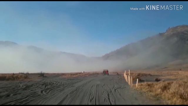 Exploring exotic savannah area of Mt. Bromo with Jeep смотреть онлайн