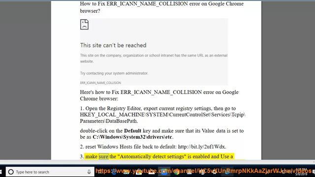 Fix ERR_ICANN_NAME_COLLISION error on Google Chrome смотреть онлайн