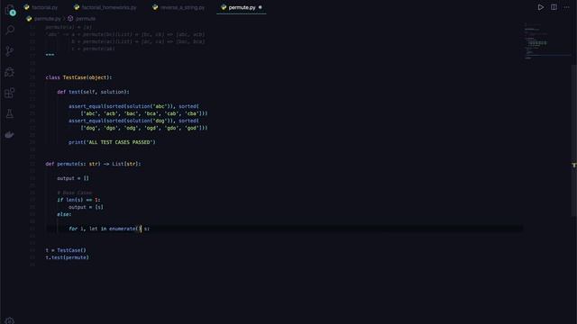 python algorithm 28. Permutation solution смотреть онлайн