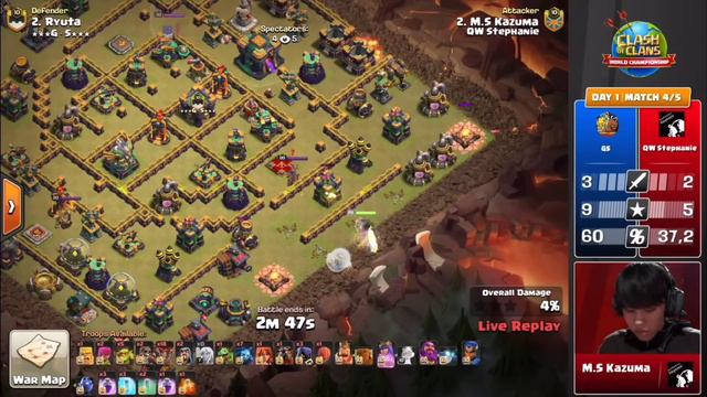 GAKU invents INSANE NEW BOWLER BOMB attack in Clash Worlds FINALS! Eric&Lexnos REACT! Clash of Clan смотреть онлайн