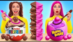 Жевательная Резинка vs Шоколадная Еда Челлендж _ Сумасшедший челлендж от Multi DO Food Challenge