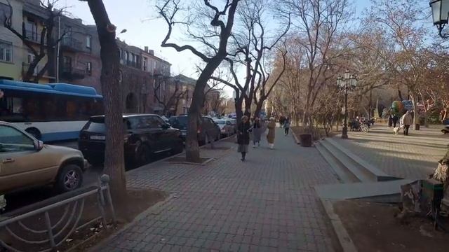 YEREVAN Walking Tour, Winter Light, Armenia, Feb 24, 2023, 4K 60fps смотреть онлайн