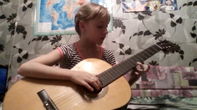Простая но очень красивая мелодия на гитаре) смотреть онлайн