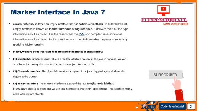 Marker Interface in Java in Hindi | Tag Interface | Serializable, Cloneable & Remote Interface Java смотреть онлайн