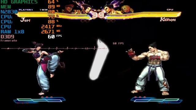 Street Fighter X Tekken Intel HD Graphics(N2830) Super Low End PC смотреть онлайн