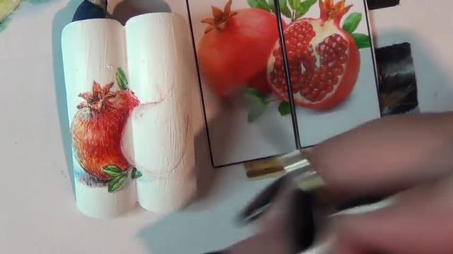 РИСУЕМ ГРАНАТ НА НОГТЯХ/РИСУЕМ ФРУКТЫ НА НОГТЯХ/РИСУЕМ ФРУКТЫ/ДИЗАЙН НОГТЕЙ/ГРАНАТ/Nail art paintin смотреть онлайн
