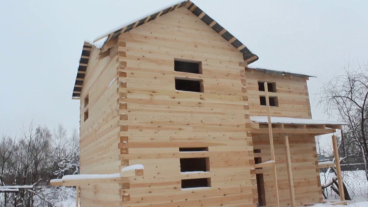 Сруб из профилированного бруса / Брус сел идеально, СК "Белый дом" смотреть онлайн