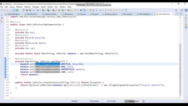 Factory Design Pattern in Spring boot app смотреть онлайн