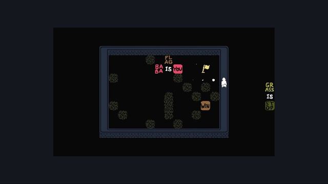 Baba Is You - Level 7 - Grass yard - Solution смотреть онлайн