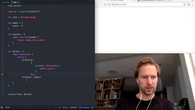 Mithril.js – A Javascript MVC Framework – Counter смотреть онлайн