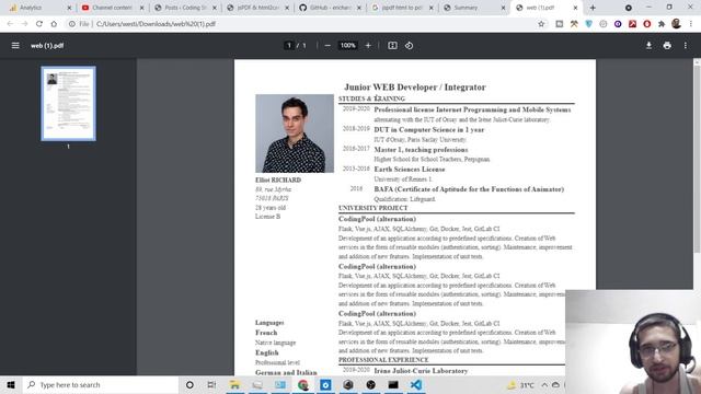 jsPDF & html2canvas Custom CSS Resume PDF Generator With Image in HTML5 & Javascript Full Project смотреть онлайн