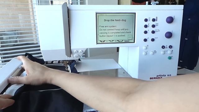 How to Set up the Embroidery set step by step Bernina sewing machine смотреть онлайн