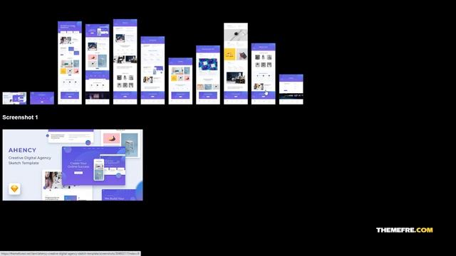AHENCY - Creative Digital Agency Sketch Template website creative Matsushima смотреть онлайн