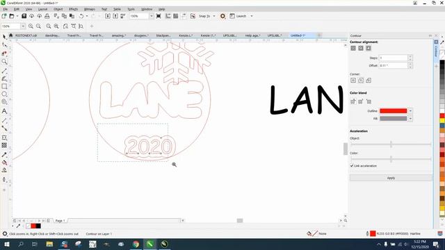 Corel Draw Tips & Tricks Easy Christmas Ornament Part 5 Weld and Front minus Back смотреть онлайн