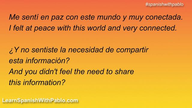 The Spanish verb SENTIR - TO FEEL / SENSE / REGRET in the present + past + phrases. смотреть онлайн