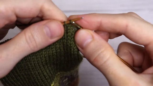 Как вязать простую пятку носка смотреть онлайн