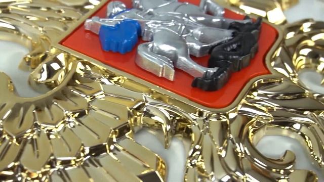 Герб России, Двуглавый Орёл, металлизация под золото, 28.5х31см смотреть онлайн