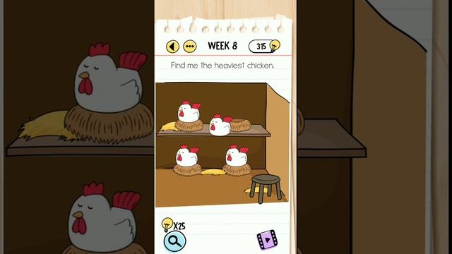 Brain Test week 8 Find me the Heaviest Chicken смотреть онлайн