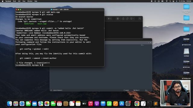 09 - Doing your First Commit смотреть онлайн