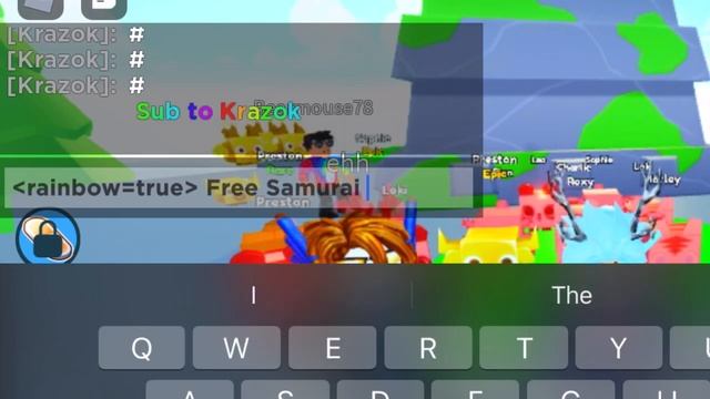 How to make Rainbow text in Pet Simulator X смотреть онлайн