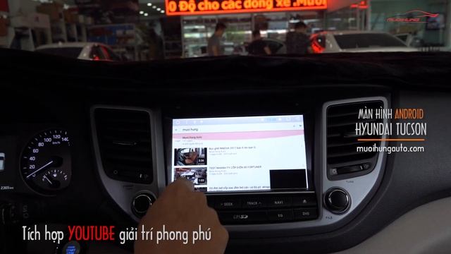 Màn Hình  Android Trên Xe Hyundai TUCSON