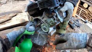 Ремонт мотопомпы Fubag, замена сальника