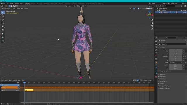 Blender - Combine Character Animations(TIMELAPSE) смотреть онлайн