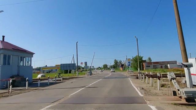 Краснодарский край. Станица Старощербиновская. Обзор ул. Красная и Краснопартизанская. смотреть онлайн