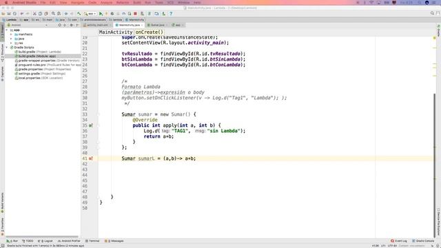 Expresiones Lambda Android Studio смотреть онлайн