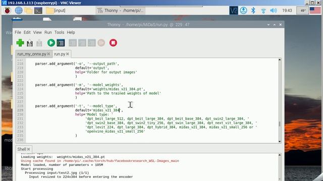 MiDaS_v2.1 тестирование быстрых моделей и их onnx реализаций на raspberry pi 4b смотреть онлайн