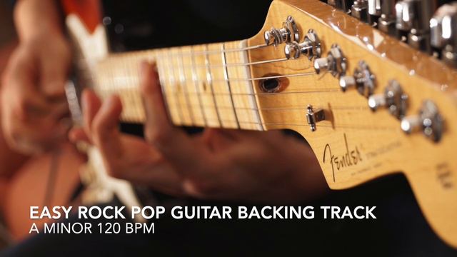 Easy Rock Pop Guitar Backing Track in A Minor 120 Bpm смотреть онлайн