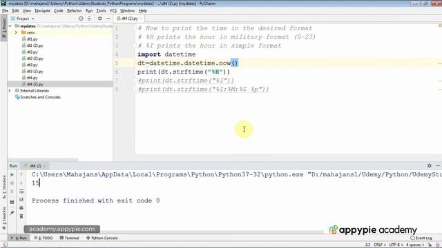Formatting the time - Lesson 78 смотреть онлайн