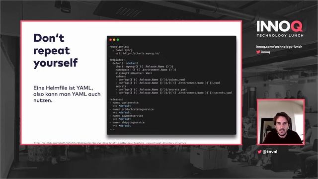 Infrastructure as Code auf Kubernetes mit Helm und Helmfile – INNOQ Technology Lunch смотреть онлайн