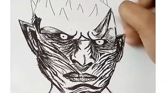 The Night King - Game of Thrones || Sketch and paint || смотреть онлайн