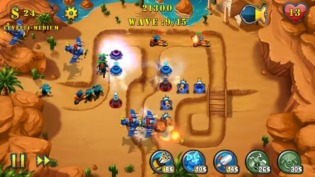 Tower Defense Evolution level 14 medium (Защита замка эволюция уровень 14 средне) смотреть онлайн