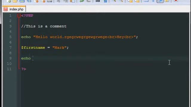 Basic echos in PHP смотреть онлайн