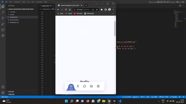 2UI liquid navigation indicator Responsive Website Pure HTML CSS SASS JavaScript jQuary with Animat смотреть онлайн