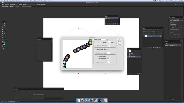 Random fill pattern in Photoshop using paths (Intermediate) tutorial смотреть онлайн