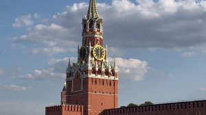 Москва, Красная площадь. Куранты бьют Гимн России! (15.06.2023)