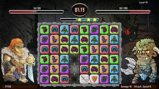 Heroes of Dungeon - Match 3 Game смотреть онлайн