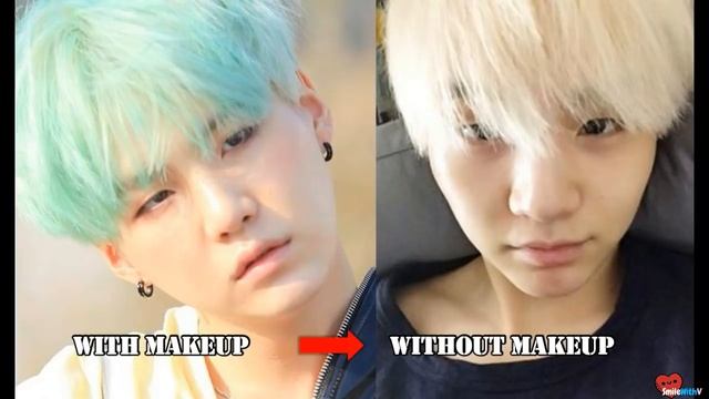 BTS WITH MAKEUP VS WITHOUT MAKEUP смотреть онлайн