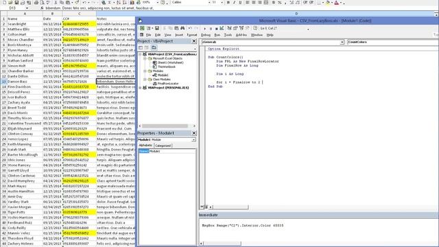 Excel VBA Action Based On Cell Color смотреть онлайн