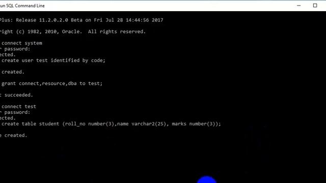 How to CREATE TABLE on ORACLE SQL смотреть онлайн