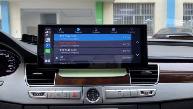Audi A8 12 3 inch android Navigation System upgrade for A8 D4 with Apple carplay 8+128G DVR camera смотреть онлайн