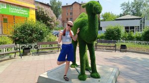 Семейный выход. От лавочки дошли до ЗАГСа Иркутска. Нашли верблюда. ВЛОГ